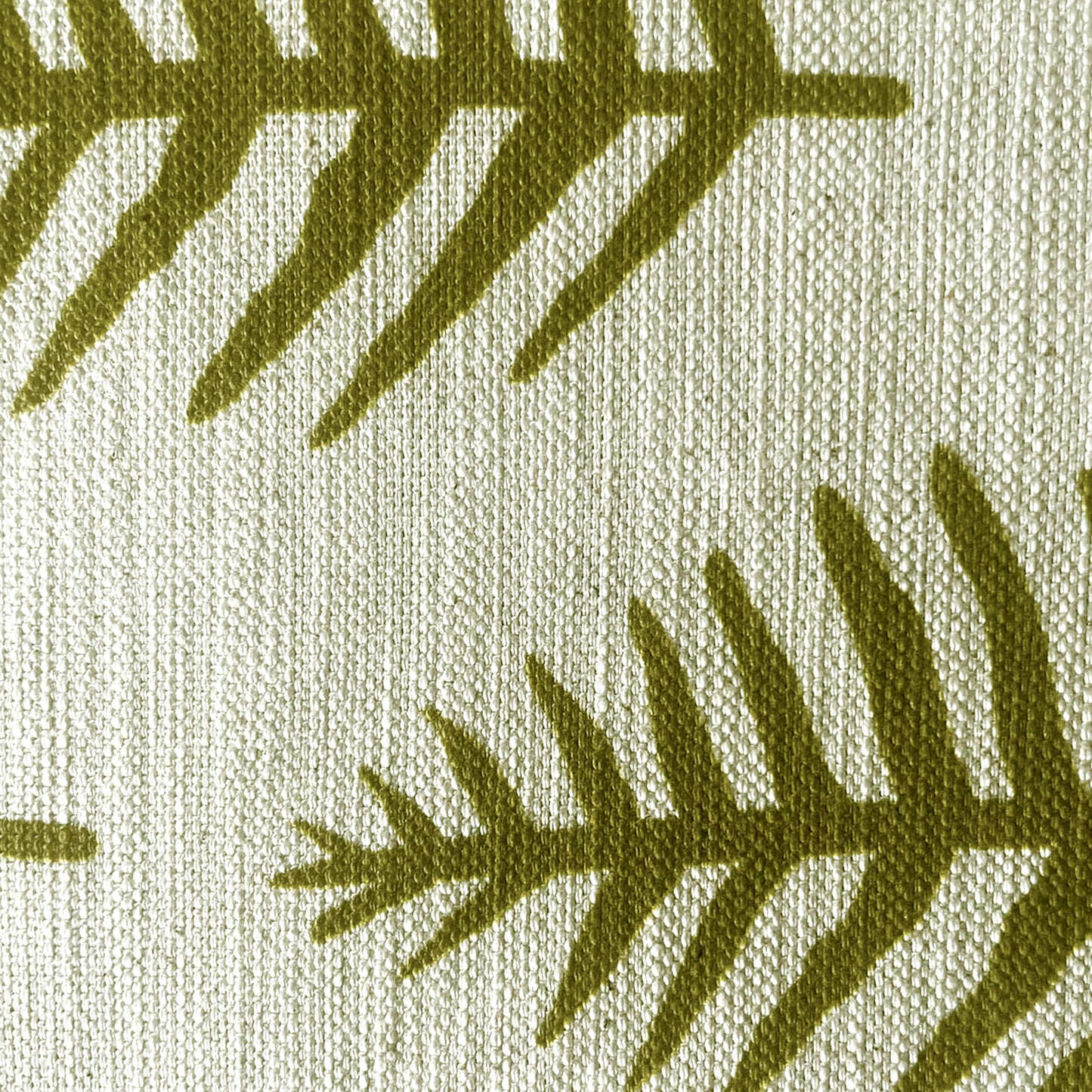 African Leaf Yellow Ochre on Beige Table Runner