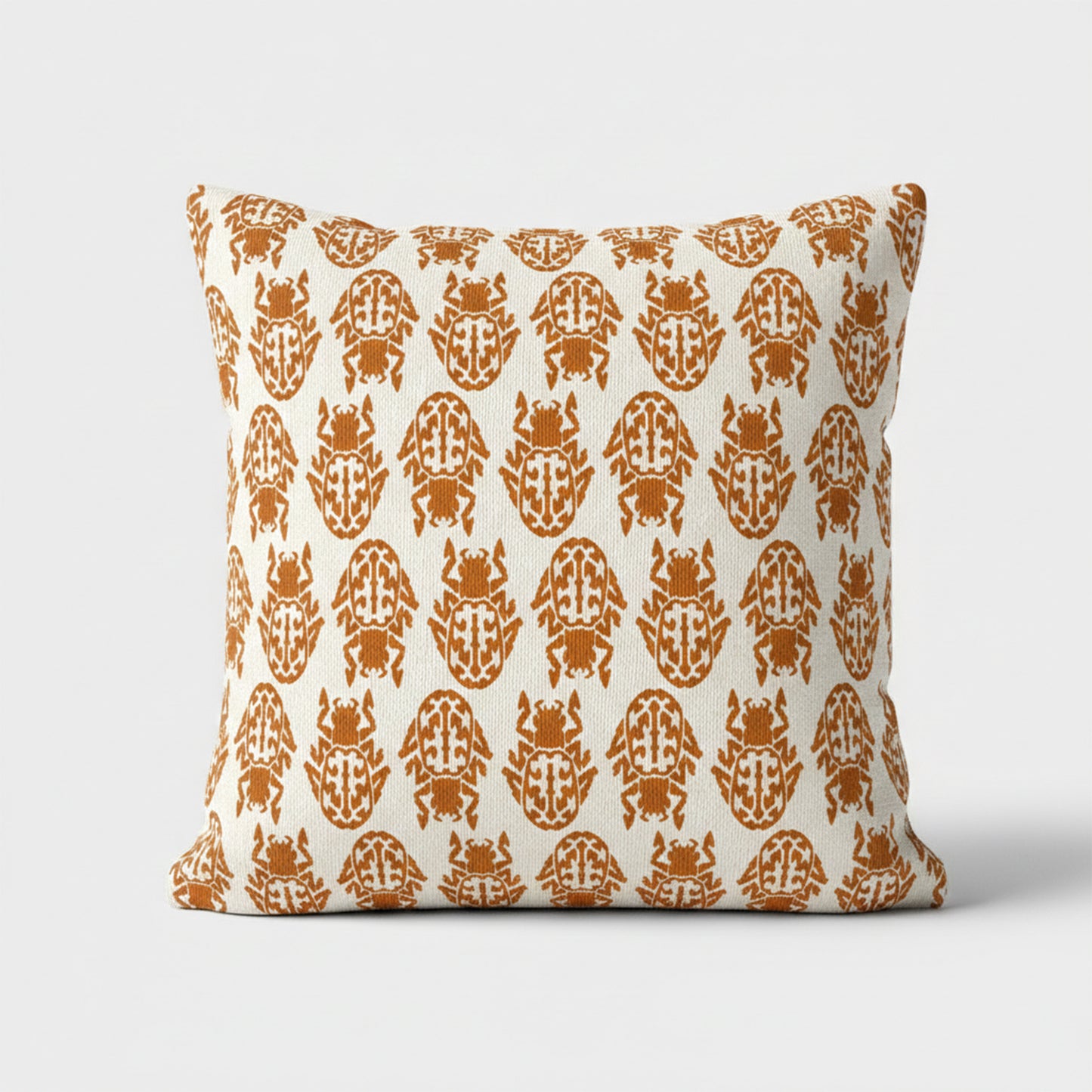 Insect Rust on Beige Scatter Cushion Cover