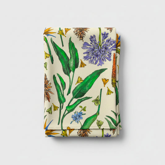 Indigenous African Botanicals Multicolour on Beige Table Runner