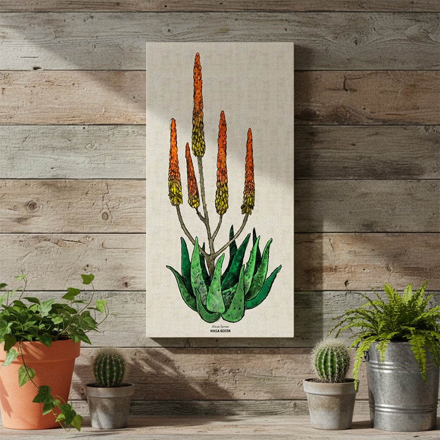 Cape Aloe Colour Rectangular Canvas