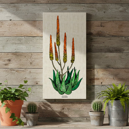 Cape Aloe Colour Rectangular Canvas